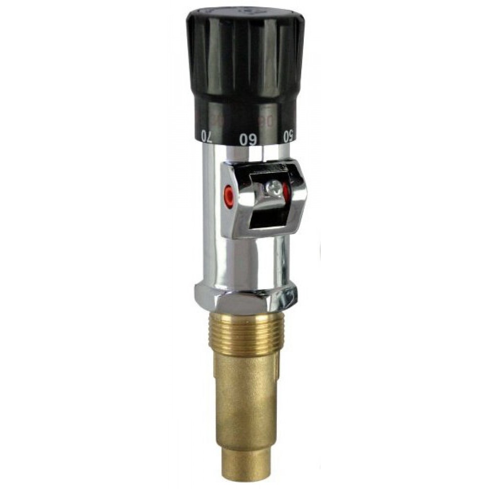 Thermostatic draft regulator for solid fuel boiler