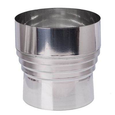 Flue adaptor, Stainless steel AISI 304, Φ80F-100M - Φ300M-350F - Pellet stove pipes