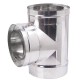 Chimney twin wall tee with cap 90°, Insulation, Stainless steel AISI 304, Φ80-130 - Φ300-350 | Twin Wall Flue | Chimney |