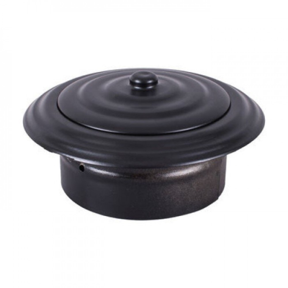 Stove pipe rosette, Black Ф130 | Stove pipe rosettes | Chimney |