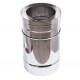 Telescopic twin wall flue pipe, Stainless steel AISI 304, Straight, Insulated, Length 30 - 50cm, Φ200-250 | Twin Wall Flue | Chimney |