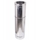 Telescopic twin wall flue pipe, Stainless steel AISI 304, Straight, Insulated, Length 51 - 90cm, Φ80-130 - Φ300-350 | Twin Wall Flue | Chimney |