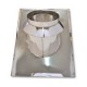 Chimney flashing for inclined roof, Stainless steel AISI 304, Φ250 | Chimney flashings | Chimney |