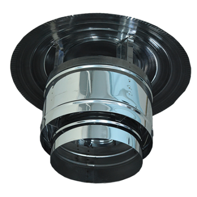 Twin wall chimney cowl, Stainless steel, Diameter Φ80-Φ350 - Chimney Cowls