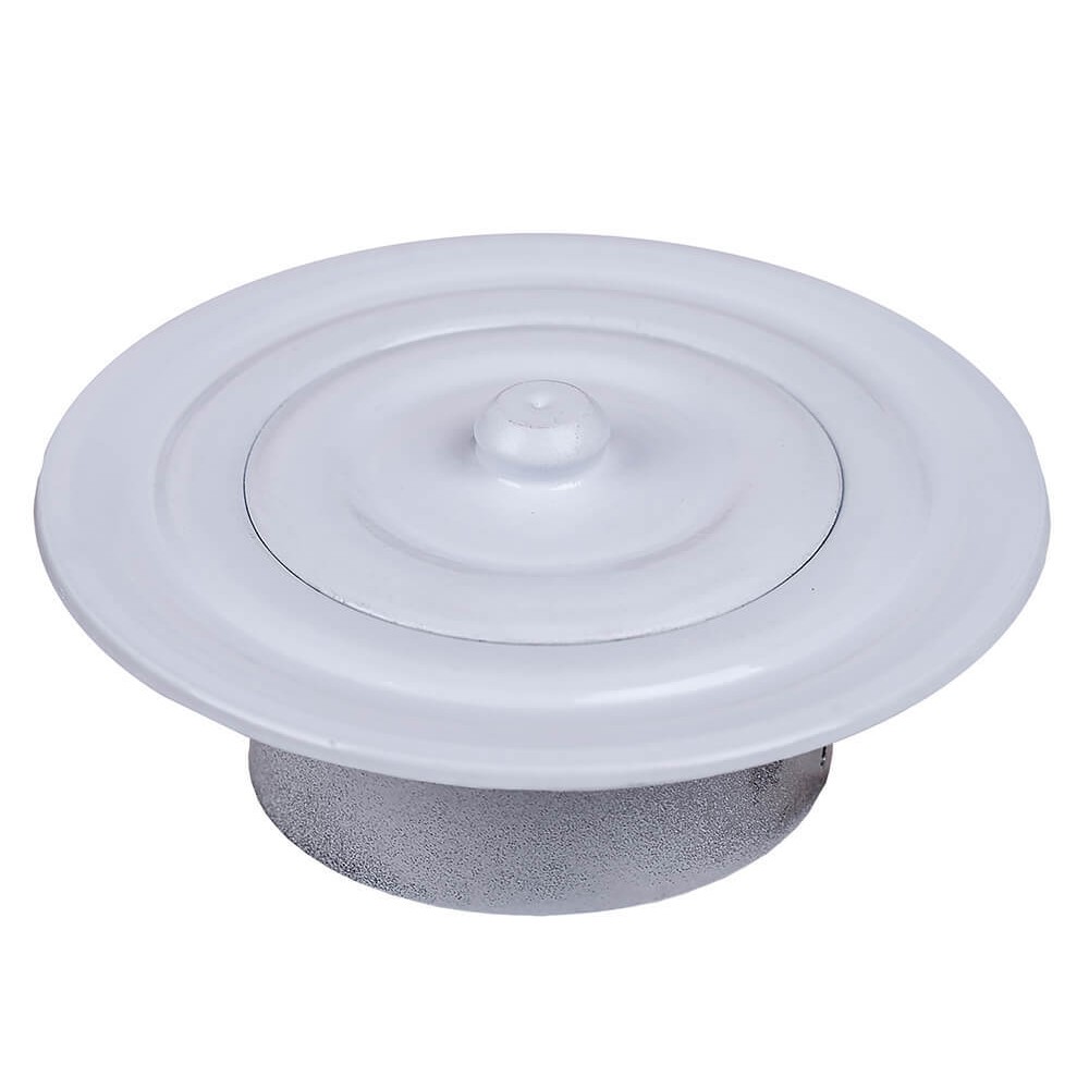 Stove pipe rosette for pellet stove, Diameter 80mm, White | Stove pipe rosettes | Chimney |