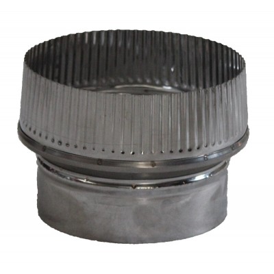 Flue adaptor for pellet stove, Stainless steel Ø80-130 - Product Comparison
