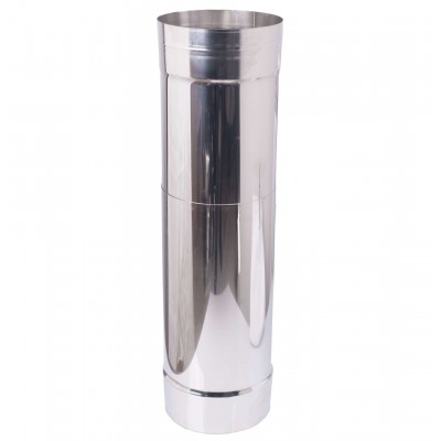 Telescopic flue pipe, Stainless steel AISI 304, Straight, Length 30 - 50cm, Φ80-Φ350 - Flue