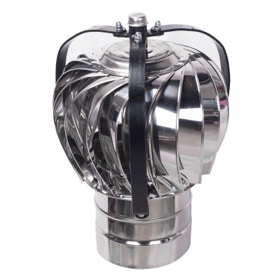 Aspiromatic revolving chimney cowl T400, Stainless steel AISI 304, Φ250 - Chimney Cowls