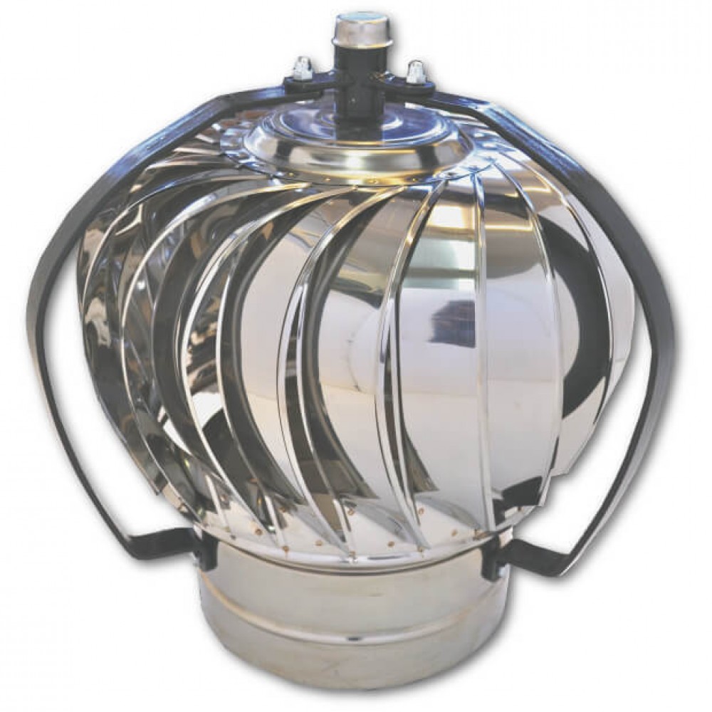 Aspiromatic revolving chimney cowl T400, Stainless steel AISI 304, Φ250 | Chimney Cowls | Chimney |