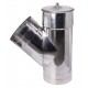 Chimney tee with cap 135°, Stainless steel AISI 304, Φ100 | Flue | Chimney |