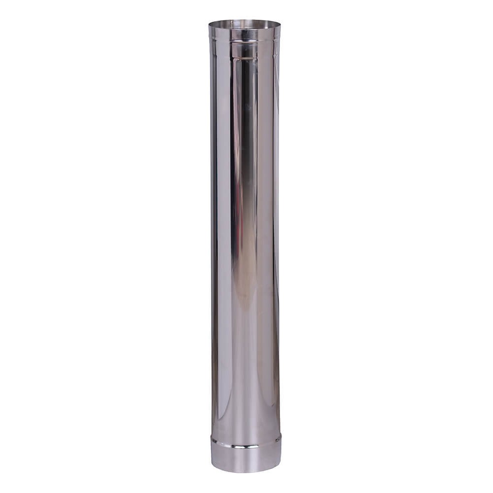 Flue pipe, Stainless steel AISI 304, Straight, Length 1m, Ф80 | Flue | Chimney |