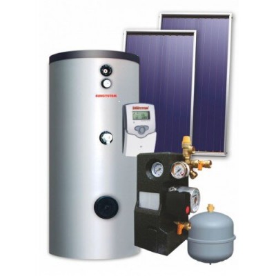 Solar kit Sunsystem, Water heater SN 150L, Panel 1 x 2.7m² - Sunsystem