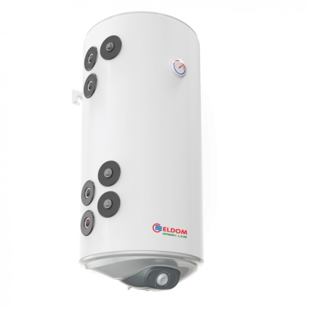 Hot Water Cylinder Eldom Stainless Vertical 100L, Two parallel heat exchangers | Hot Water Cylinders Hot Water Cylinder Eldom Stainless Vertical 100L, Two parallel heat exchangers | Hot Water Cylinders | DHW Cylinders & Buffers |