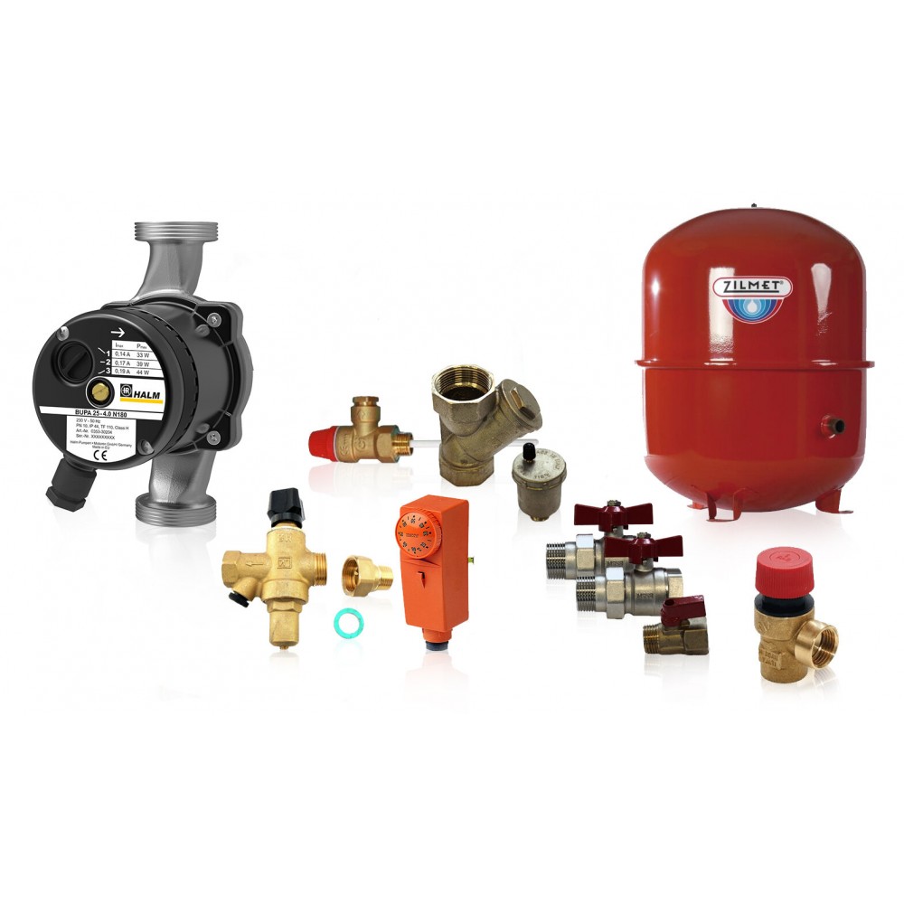 Hydraulic kit for closed type central heating system | Central Heating | Plumbing |