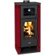 Wood burning stove with oven Prity K2 GT F Red, 8.1 kW | Wood Burning Stoves | Stoves |