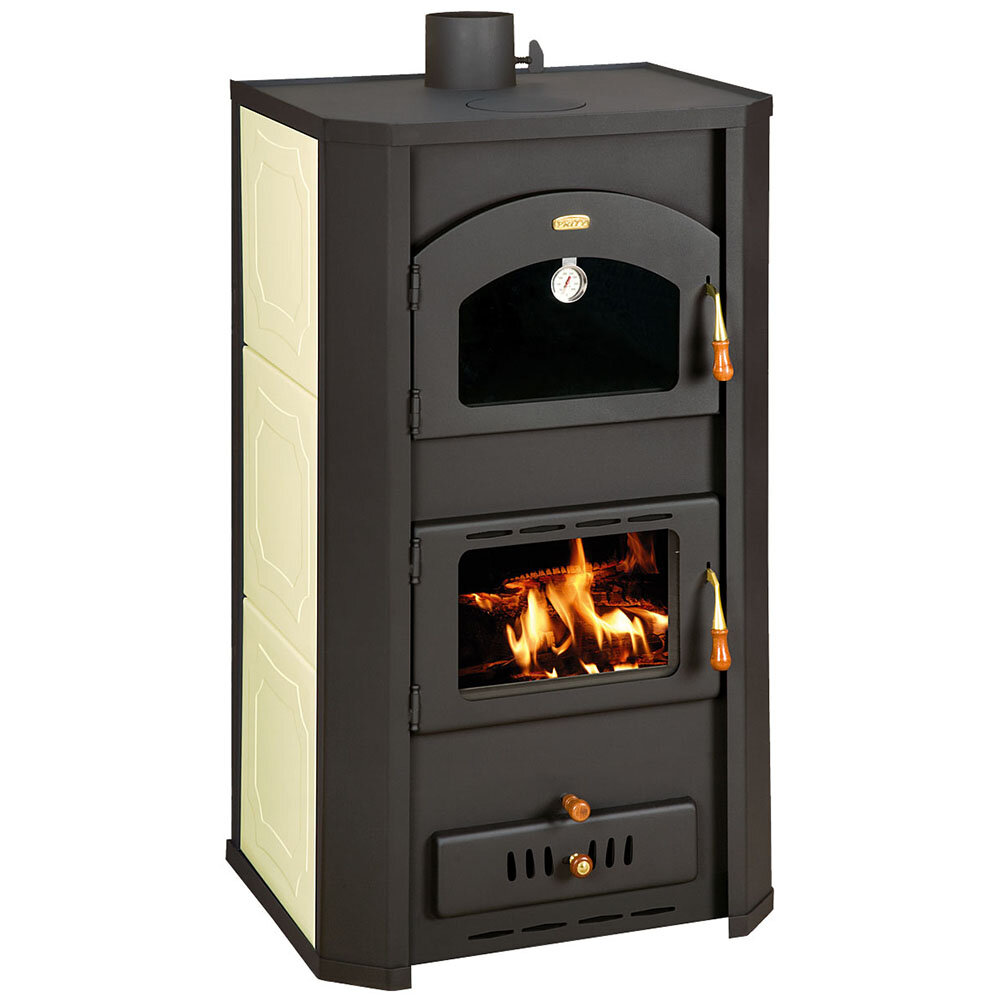 Wood Burning Stove With Back Boiler and Oven Prity FG W20, 17.3kW |  |  |