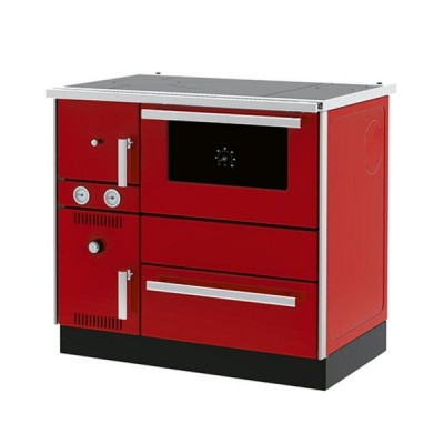 Wood burning cooker with back boiler Alfa Plam Alfa Term 20 Red, 23kW - Cookers With Back Boiler