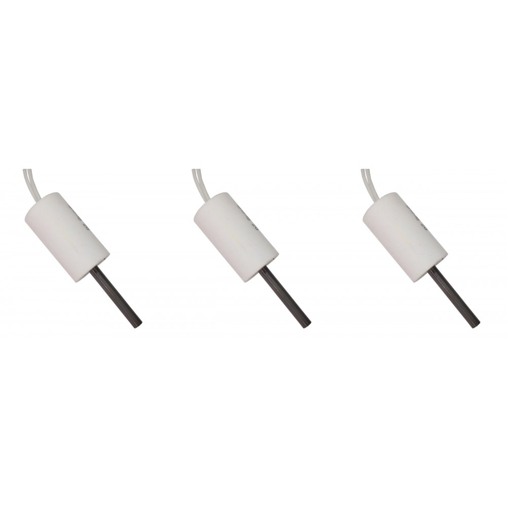 Low-voltage Igniter / Heating element for pellet stoves ComfortBilt, Edilkamin and others,  total length 66mm, 90 - 100W to 24 Volt AC - x3 | Igniters / Resistors for Pellet Stoves | Pellet Stove Parts |