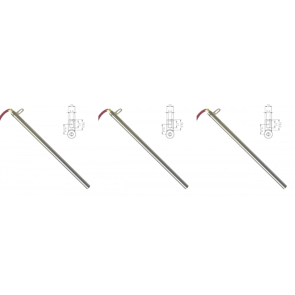 Igniter / Heating element for pellet stoves Edilkamin and others, total length 280mm, 470W - x3 | Igniters / Resistors for Pellet Stoves | Pellet Stove Parts |