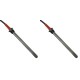 Igniter / Heating element for pellet stoves Palladio and others, total length 145mm, 250W - x2 | Igniters / Resistors for Pellet Stoves | Pellet Stove Parts |