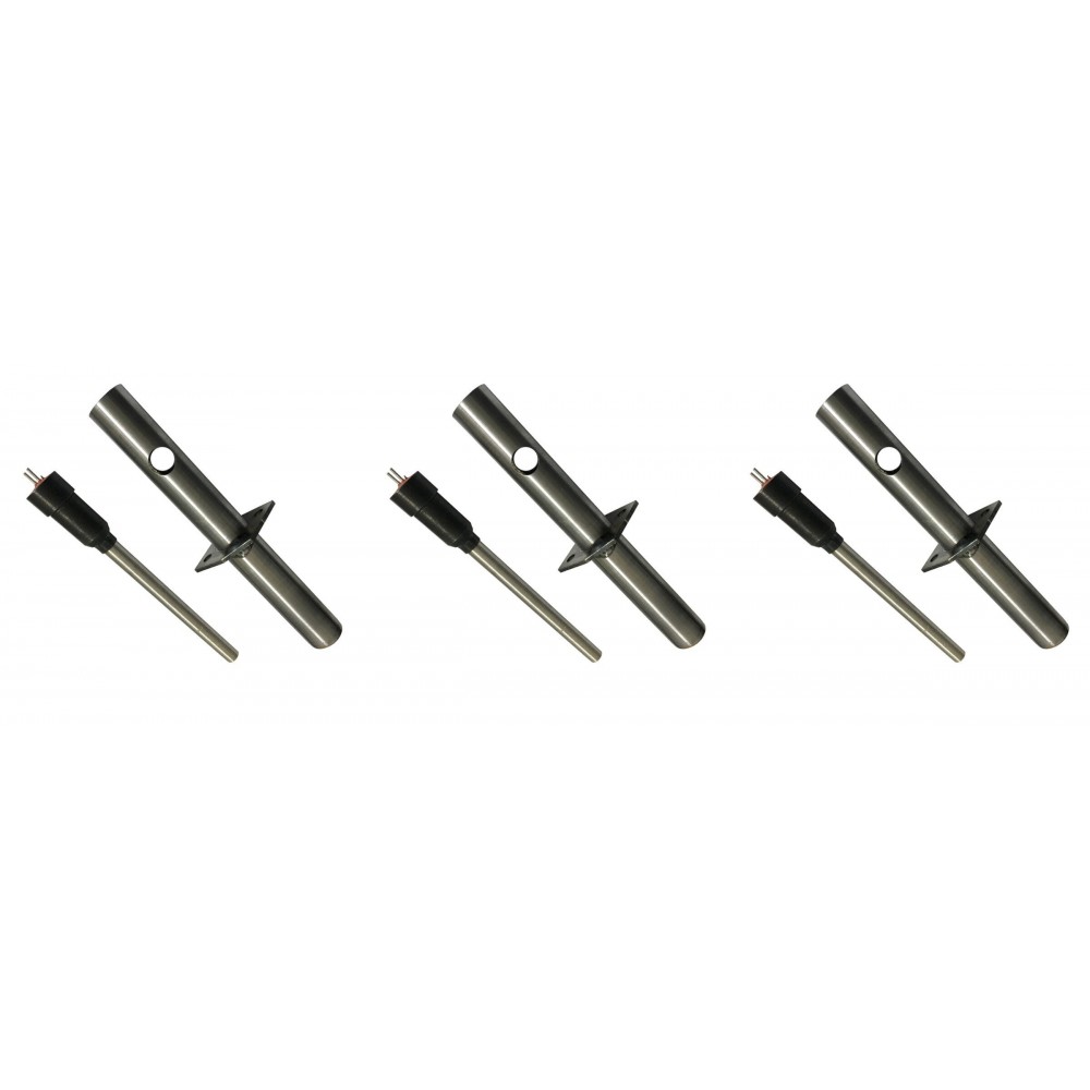 Igniter / Heating element for pellet stoves Enviro with air-canalizing tube, total length 153mm, 230W - x3