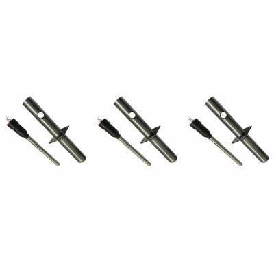 Igniter / Heating element for pellet stoves Enviro with air-canalizing tube, total length 153mm, 230W - x3 - Igniters / Resistors for Pellet Stoves