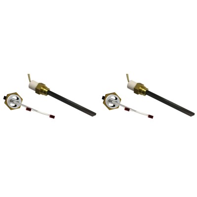 Low-voltage Igniter / Heating element for pellet stoves Eco Spar, BURNiT, ComfortBilt and others, total length 123mm, 120W to 24V - x2 - Igniters / Resistors for Pellet Stoves