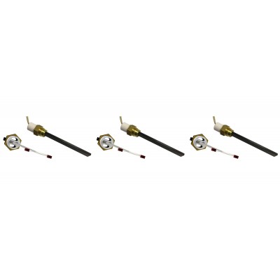 Low-voltage Igniter / Heating element for pellet stoves Eco Spar, BURNiT, ComfortBilt and others, total length 123mm, 120W to 24V - x3 - Igniters / Resistors for Pellet Stoves