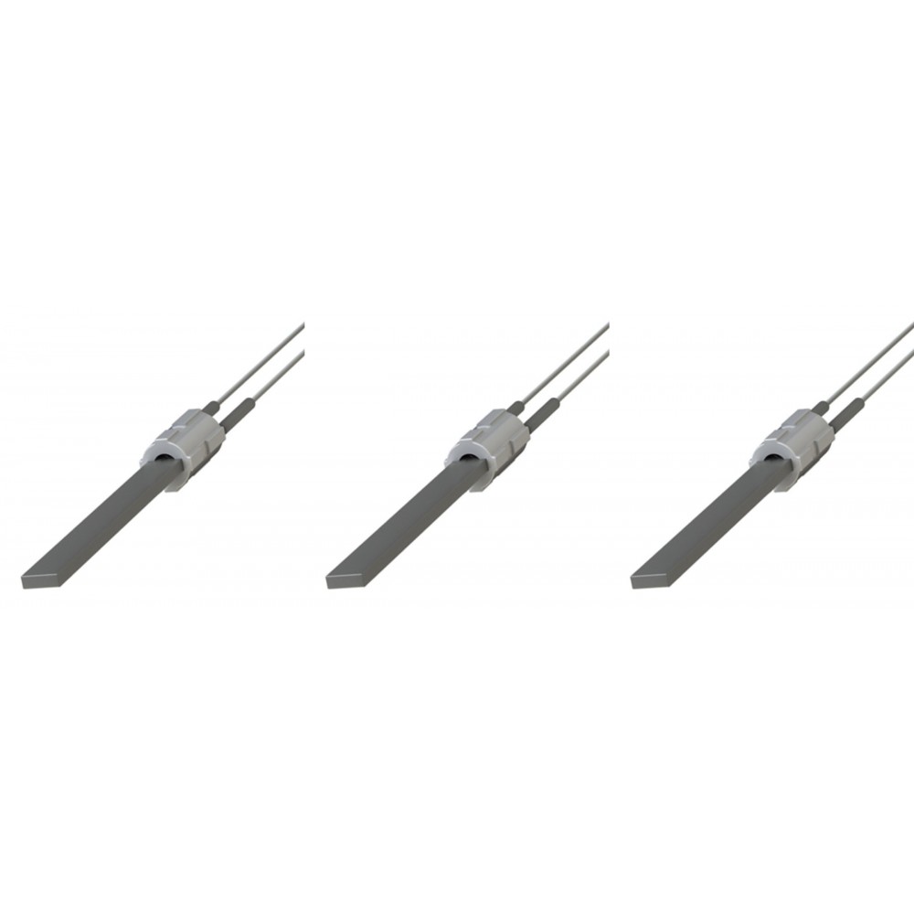 Igniter / Heating element with black quartz crystal for pellet stoves Eco Spar, BURNiT, Palazzetti, Ravelli, MCZ and others, total length 122mm, 300W - x3