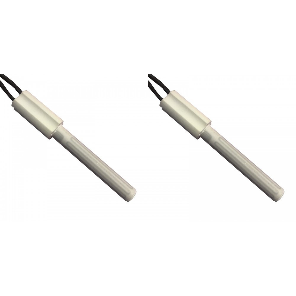 Ceramic Igniter / Heating element for pellet stoves Eco Spar, BURNiT, Ashley, Adler, AMG, Piazzetta and others, total length 102mm, 250W - x2