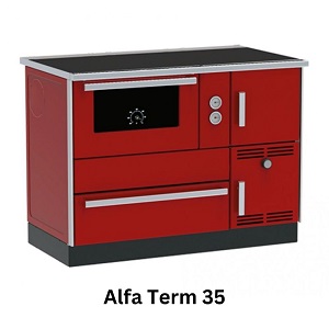 Wood-burning cooker with water jacket Alfa Plam Alfa Term 35