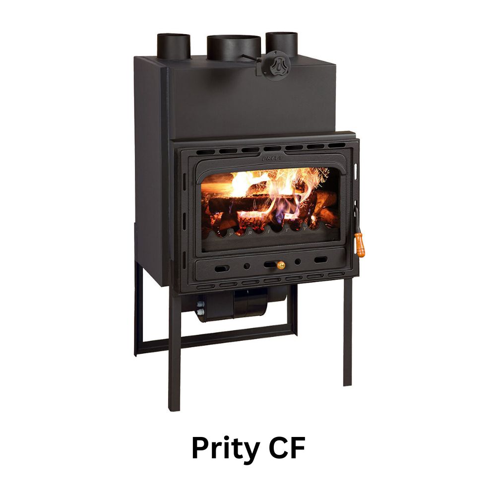 Built-in fireplace with air ducts Prity CF