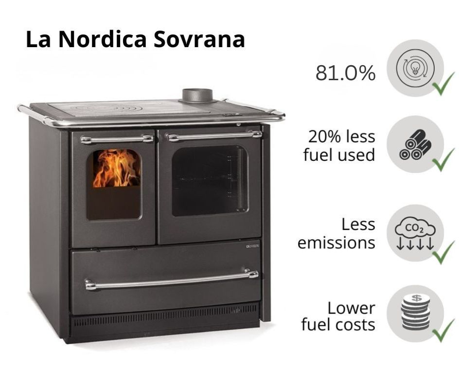 Italian wood cooker stove