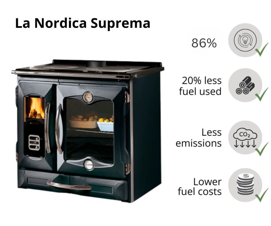 Italian wood cooker stove