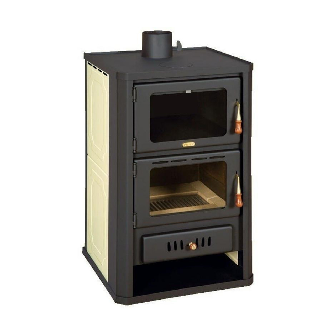 ᐉ Wood Burning Stove With Back Boiler and Oven Prity FG W15